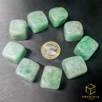 Load image into Gallery viewer, Green Strawberry Quartz Cube Tumble
