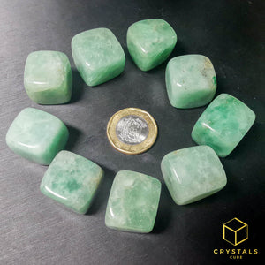 Green Strawberry Quartz Cube Tumble