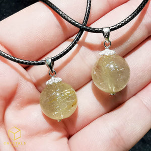 Golden Rutilated Quartz Pendant