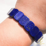 Load image into Gallery viewer, Lapis Lazuli Flat Bracelet
