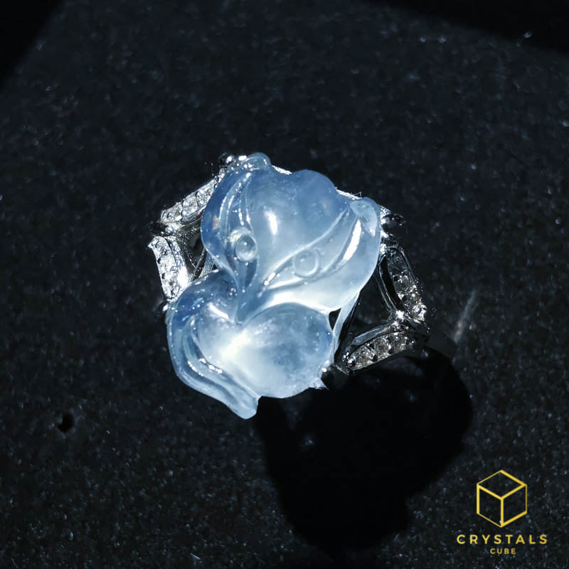 Aquamarine Fox Ring