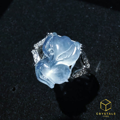 Aquamarine Fox Ring
