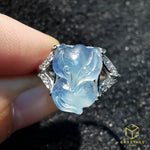 Load image into Gallery viewer, Aquamarine Fox Ring
