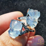 Load image into Gallery viewer, Aquamarine Fox Ring
