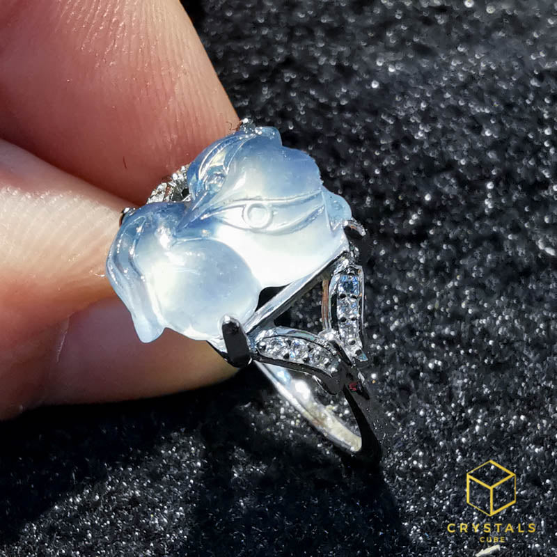 Aquamarine Fox Ring