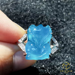 Load image into Gallery viewer, Amazonite Fox Ring
