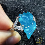 Load image into Gallery viewer, Amazonite Fox Ring
