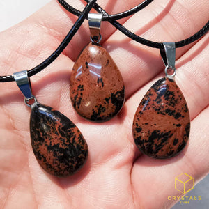 Mahogany Obsidian Teardrop Pendant