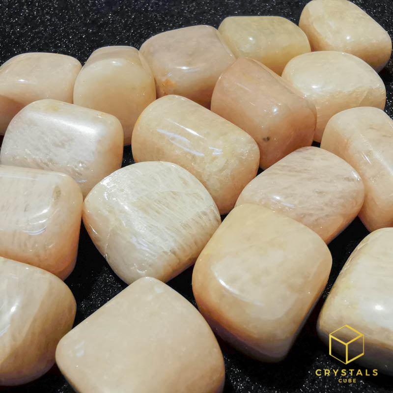 Cream Color Rocks Moonstone (Cream) Tumble – Crystal Tale