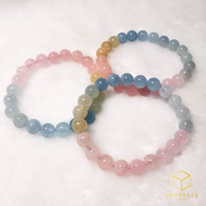 Colorful Beryl (Aquamarine & Morganite) Bracelet