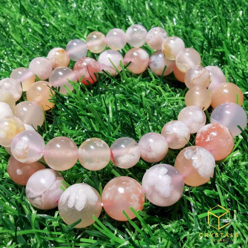 Sakura (Cherry Blossom) Agate Bracelet