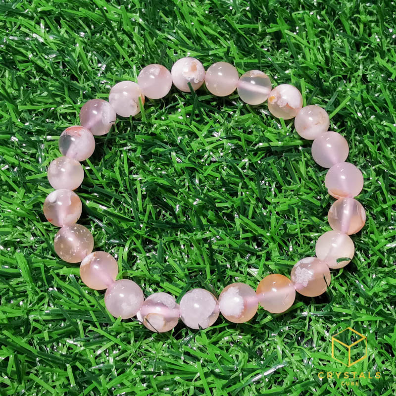 Sakura (Cherry Blossom) Agate Bracelet