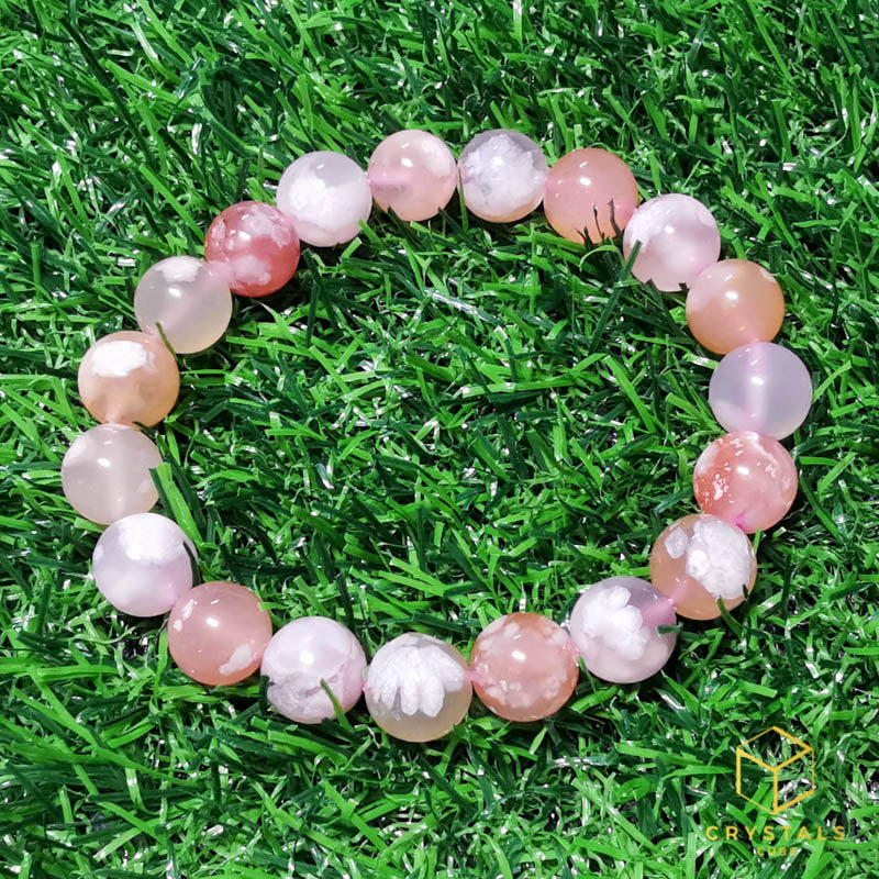 Sakura (Cherry Blossom) Agate Bracelet