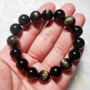 Gold Sheen Obsidian Bracelet