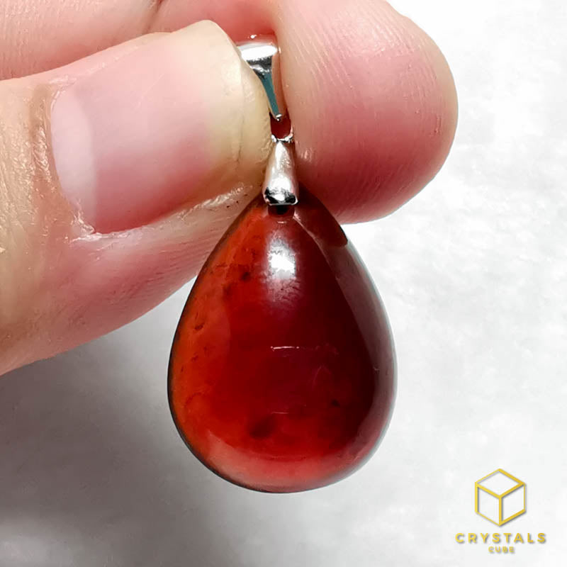 Hessonite Garnet Pendant