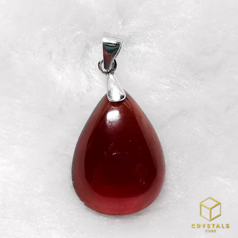 Hessonite Garnet Pendant