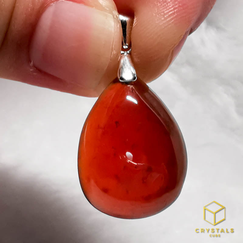 Hessonite Garnet Pendant