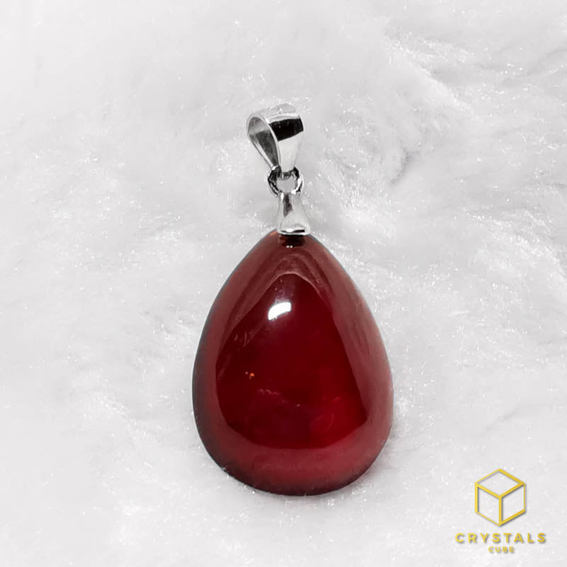 Hessonite Garnet Pendant