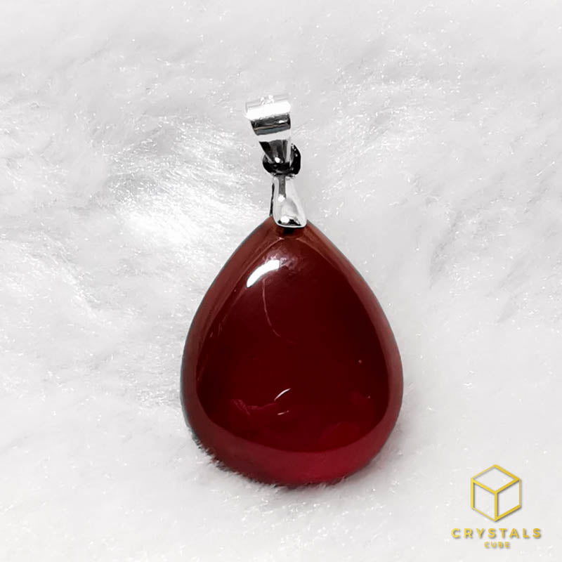 Hessonite Garnet Pendant