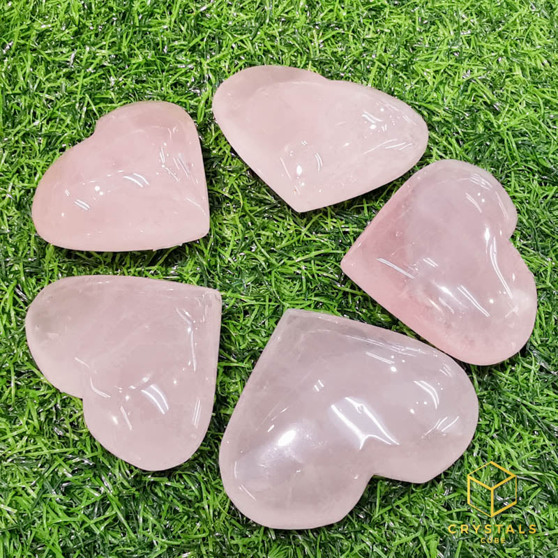 Rose Quartz Heart - Big