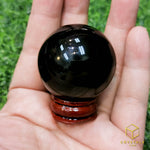 Load image into Gallery viewer, Black Obsidian Sphere- 4cm
