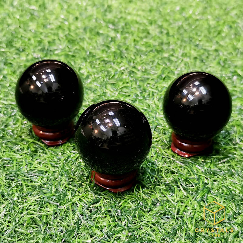 Black Obsidian Sphere- 4cm