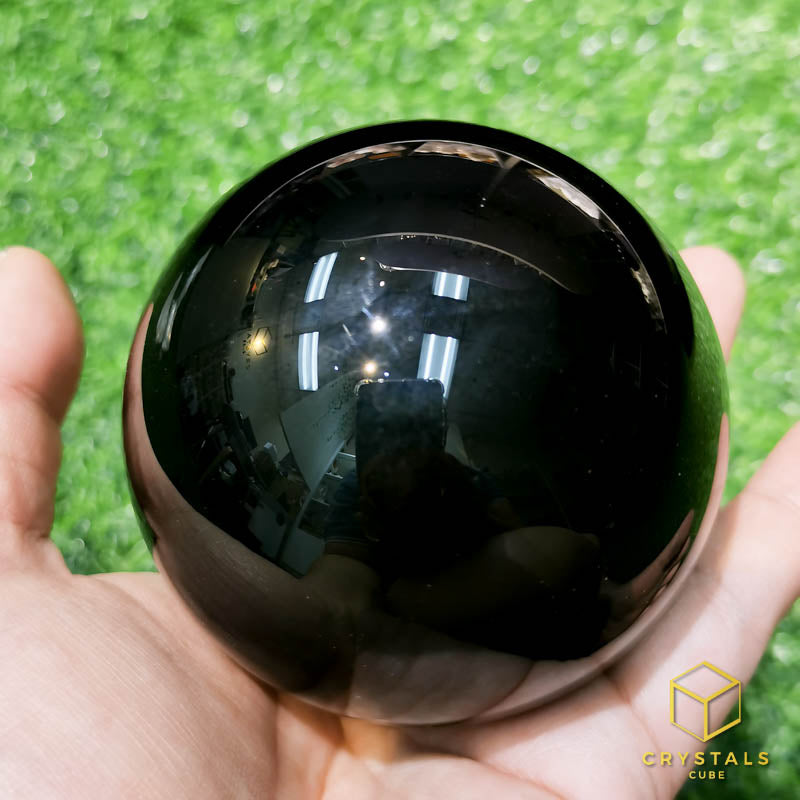 Black Obsidian Sphere- 8cm