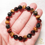 Load image into Gallery viewer, Tiger&#39;s Eye Bracelet - Mixed Colour
