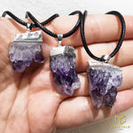 Load image into Gallery viewer, Amethyst Mini Cluster Pendant
