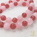 Load image into Gallery viewer, ENCHANTED Relationship Bracelet - Rose Quartz &amp; Strawberry Quartz
