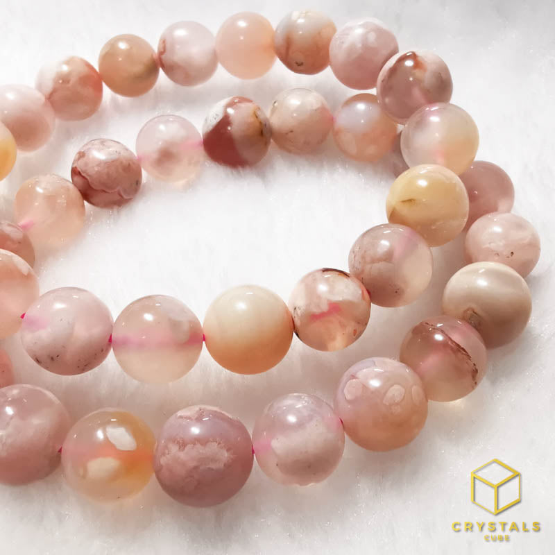 Sakura (Cherry Blossom) Agate Bracelet