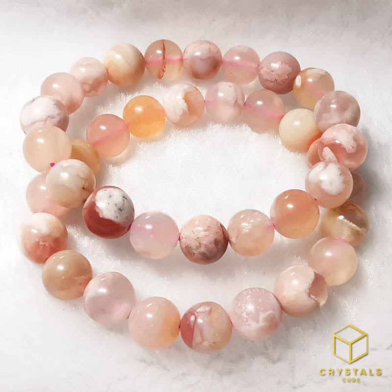 Sakura (Cherry Blossom) Agate Bracelet
