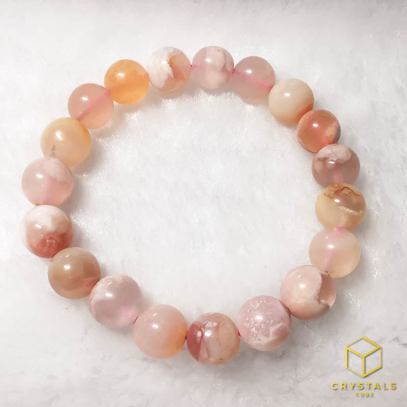 Sakura (Cherry Blossom) Agate Bracelet