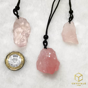 Rose Quartz Raw Pendant