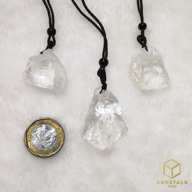 Clear Quartz Raw Pendant