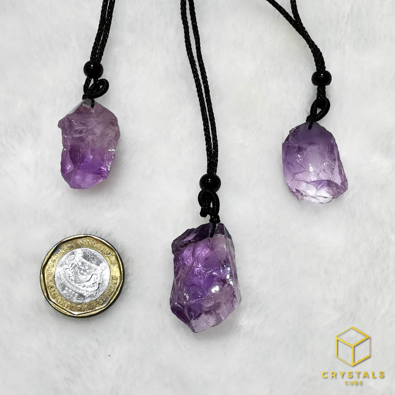 Amethyst Raw Pendant