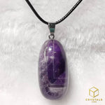 Load image into Gallery viewer, Chervon Amethyst Tumble Pendant
