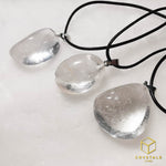 Load image into Gallery viewer, Clear Quartz Cube Tumble Pendant
