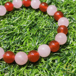 Load image into Gallery viewer, ENCHANTED Bracelet - Rose Quartz &amp; Carnelian
