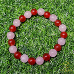 Load image into Gallery viewer, ENCHANTED Bracelet - Rose Quartz &amp; Carnelian
