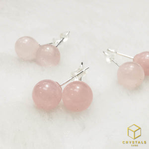 Rose Quartz Ear Stud