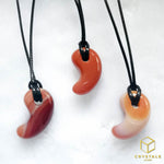 Load image into Gallery viewer, Magatama Necklace - Rose Quartz, Green Aventurine, Tiger&#39;s Eye, Carnelian, Grey Agate &amp; Obsidian
