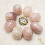 Load image into Gallery viewer, Aura Rose Quartz Tumble
