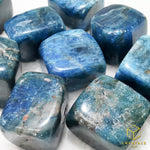 Load image into Gallery viewer, Blue Apatite Cube Tumble
