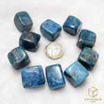 Load image into Gallery viewer, Blue Apatite Cube Tumble
