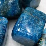 Load image into Gallery viewer, Blue Apatite Cube Tumble
