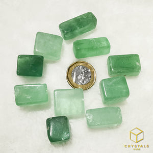 Fluorite (Green) Cube Tumble - S - M