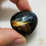 Load image into Gallery viewer, Tiger&#39;s Eye Premium Heart - Blue
