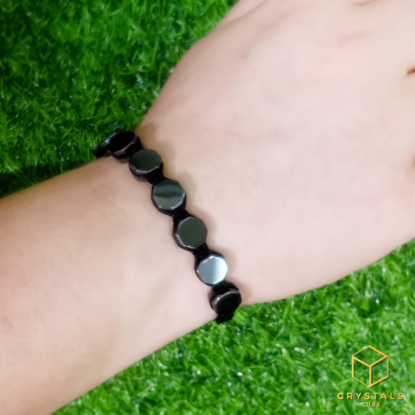 Hematite Adjustable String Bracelet