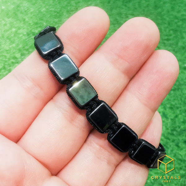 Hematite Adjustable String Bracelet